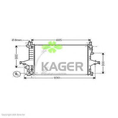 Радиатор, охлаждение двигателя KAGER 31-3105