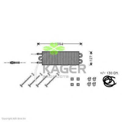 масляный радиатор, двигательное масло KAGER 314162