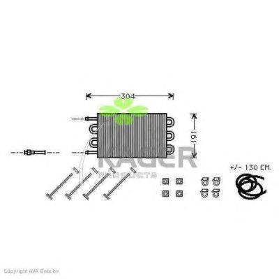 масляный радиатор, двигательное масло KAGER 314163