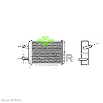Теплообменник, отопление салона KAGER 320232