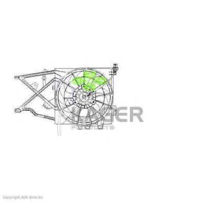 Вентилятор, охлаждение двигателя KAGER 32-2282