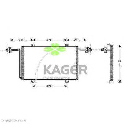 Конденсатор, кондиционер KAGER 945324