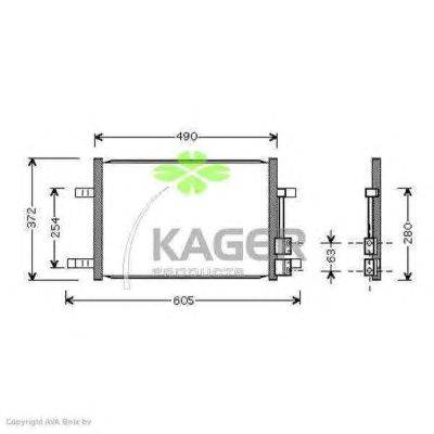 Конденсатор, кондиционер KAGER 94-5989