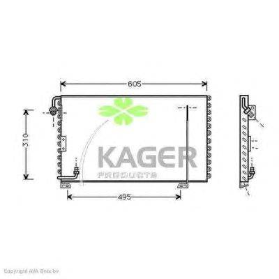 Конденсатор, кондиционер KAGER 94-6198