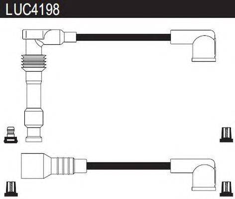 Комплект проводов зажигания LUCAS ELECTRICAL LUC4198
