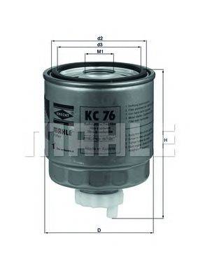 Топливный фильтр MAHLE ORIGINAL KC76
