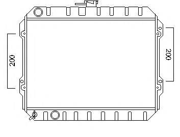 Радиатор, охлаждение двигателя J. DEUS 028M01