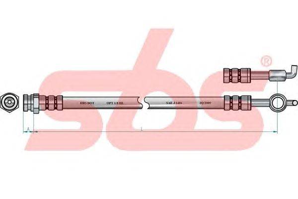 Тормозной шланг sbs 1330853269