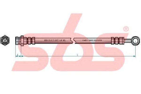 Тормозной шланг sbs 1330853492