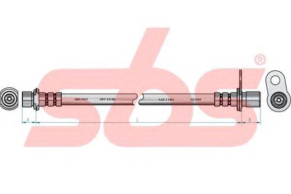 Тормозной шланг sbs 13308545169