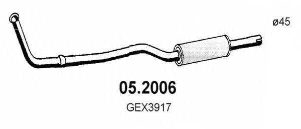Предглушитель выхлопных газов ASSO 05.2006
