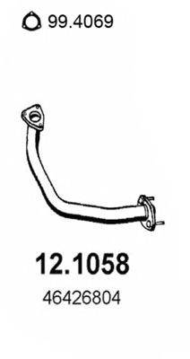 Труба выхлопного газа ASSO 12.1058