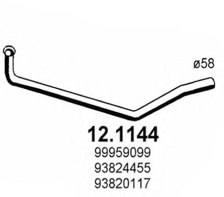 Труба выхлопного газа ASSO 12.1144