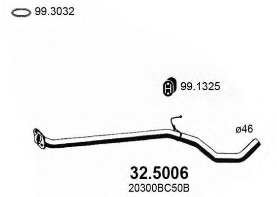 Труба выхлопного газа ASSO 325006