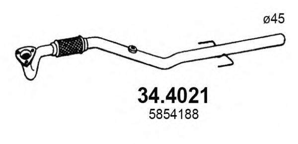 Труба выхлопного газа ASSO 34.4021