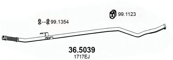 Труба выхлопного газа ASSO 36.5039