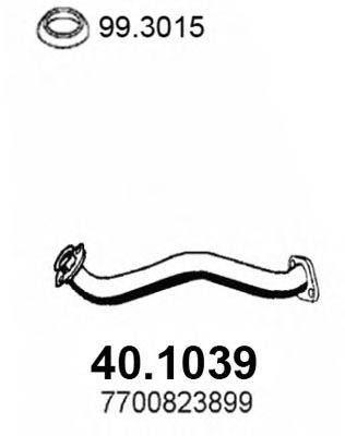 Труба выхлопного газа ASSO 401039