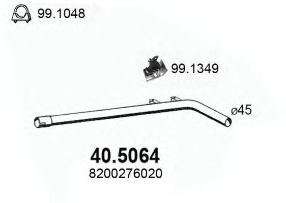 Труба выхлопного газа ASSO 40.5064
