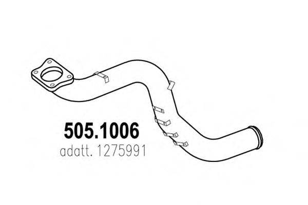 Труба выхлопного газа ASSO 505.1006
