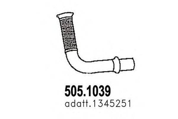 Труба выхлопного газа ASSO 505.1039