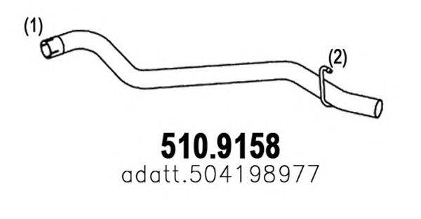 Труба выхлопного газа ASSO 5109158