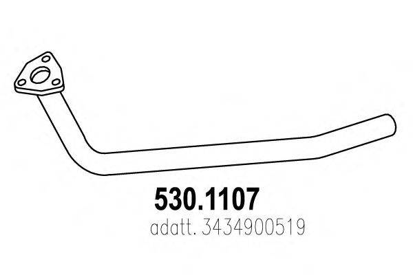 Труба выхлопного газа ASSO 530.1107