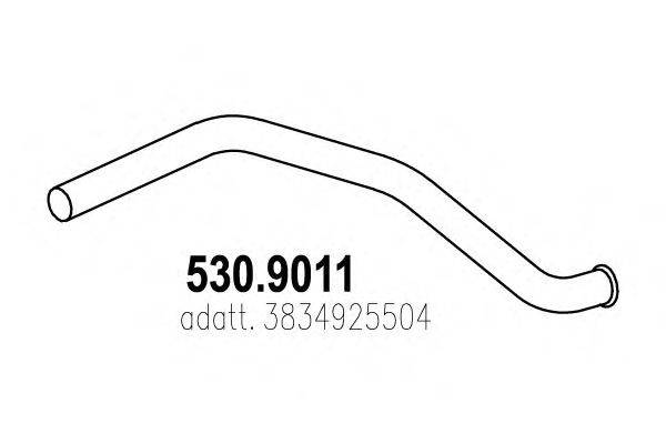 Труба выхлопного газа ASSO 530.9011