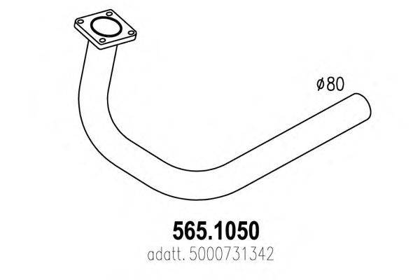 Труба выхлопного газа ASSO 565.1050