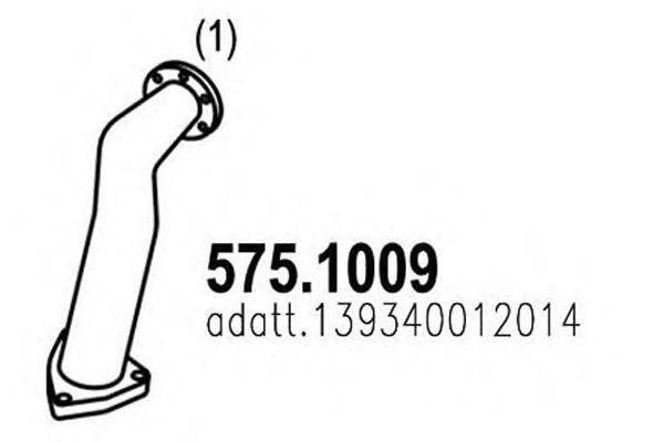 Труба выхлопного газа ASSO 575.1009