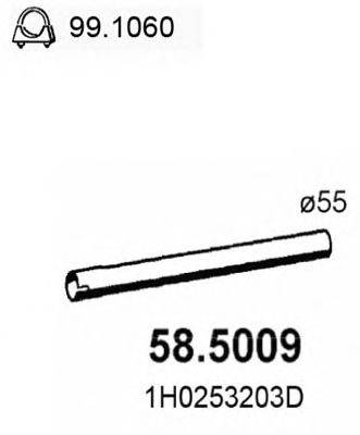 Труба выхлопного газа ASSO 585009