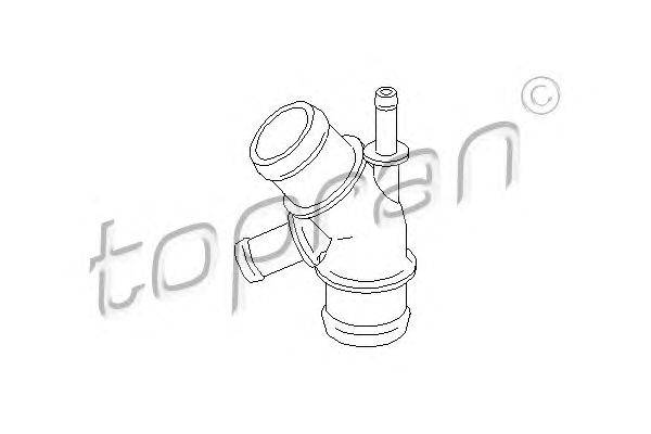 Трубка охлаждающей жидкости TOPRAN 108 877