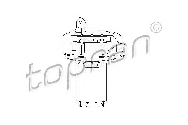 Сопротивление, вентилятор салона TOPRAN 401828