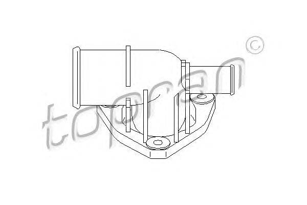 Фланец охлаждающей жидкости TOPRAN 721 982
