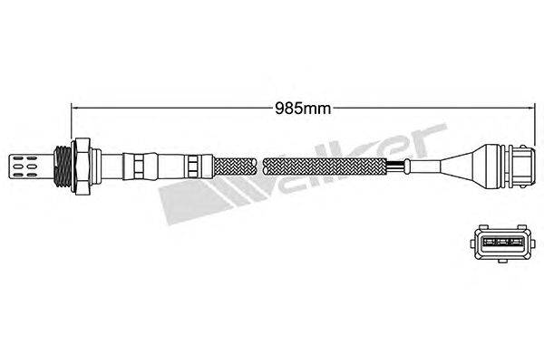 Лямбда-зонд WALKER PRODUCTS 250-23018