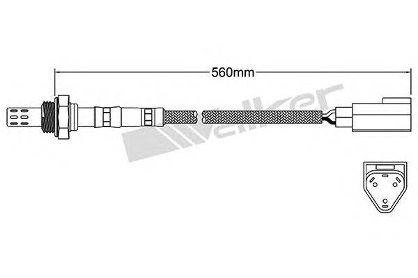 Лямбда-зонд WALKER PRODUCTS 250-23151