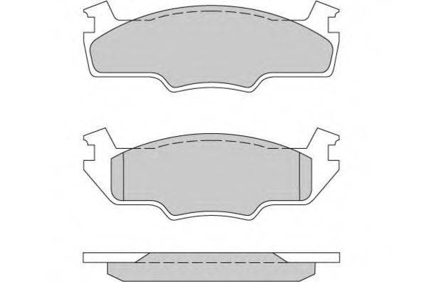 Комплект тормозных колодок, дисковый тормоз E.T.F. 20597