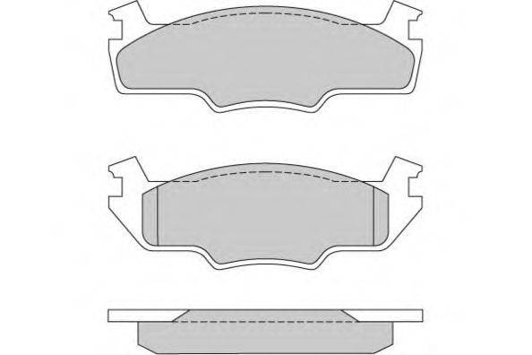 Комплект тормозных колодок, дисковый тормоз AP LP225