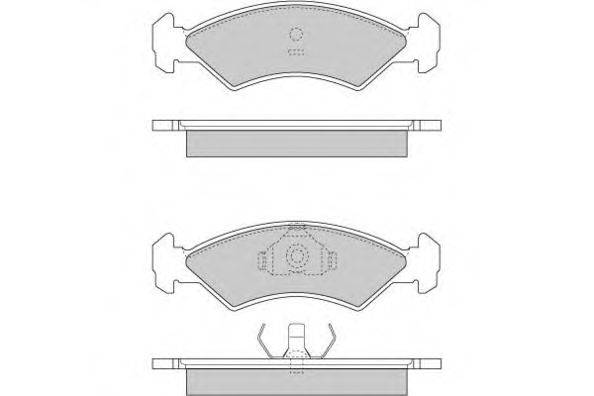Комплект тормозных колодок, дисковый тормоз E.T.F. 20858