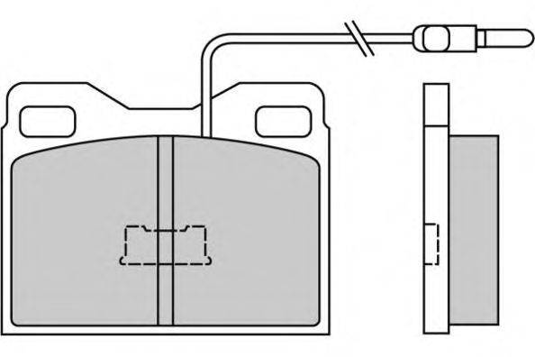 Комплект тормозных колодок, дисковый тормоз E.T.F. 20866