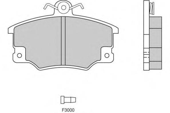 Комплект тормозных колодок, дисковый тормоз E.T.F. 120268