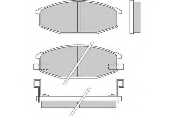 Комплект тормозных колодок, дисковый тормоз E.T.F. 120273