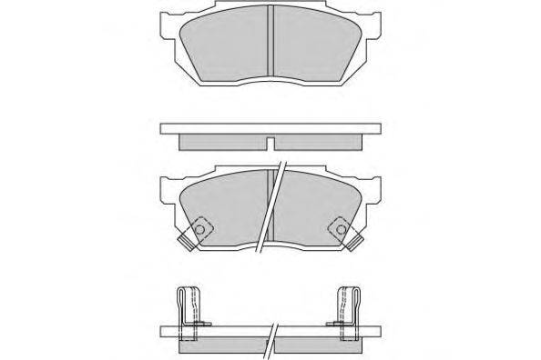 Комплект тормозных колодок, дисковый тормоз E.T.F. 21352