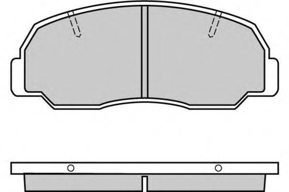 Комплект тормозных колодок, дисковый тормоз E.T.F. 120297