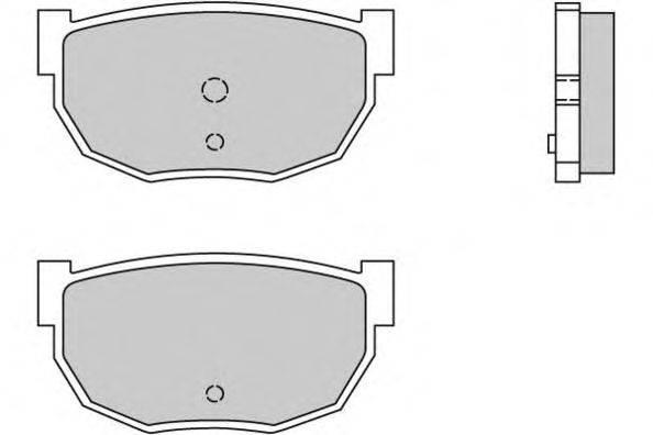 Комплект тормозных колодок, дисковый тормоз BENDIX 572129J
