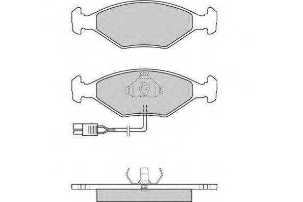 Комплект тормозных колодок, дисковый тормоз E.T.F. 21195