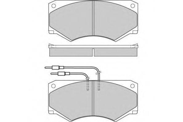 Комплект тормозных колодок, дисковый тормоз E.T.F. 120416