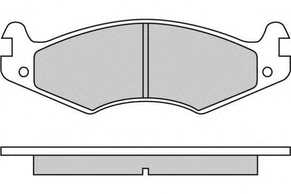 Комплект тормозных колодок, дисковый тормоз E.T.F. 21821