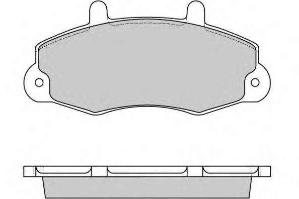Комплект тормозных колодок, дисковый тормоз E.T.F. 12-0525