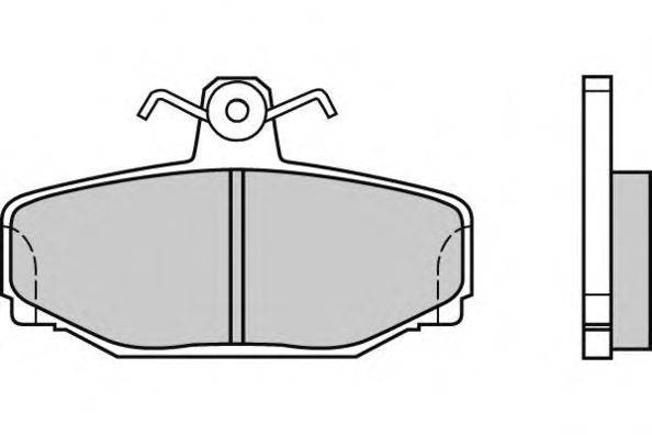 Комплект тормозных колодок, дисковый тормоз E.T.F. 12-0542