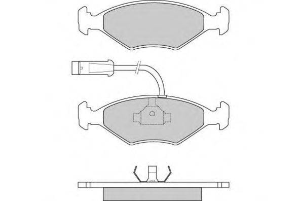 Комплект тормозных колодок, дисковый тормоз E.T.F. 12-0589